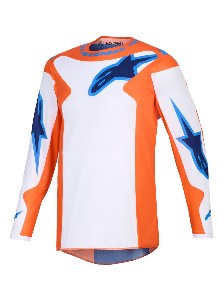 Dres Alpinestars Fluid Grid oranžová/modrá