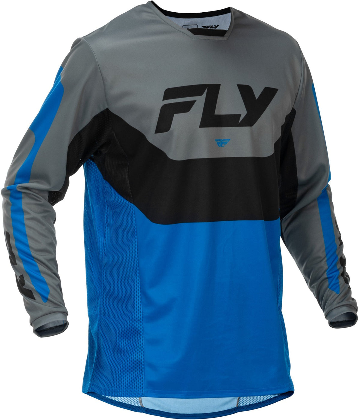 Dres Fly Racing Kinetic modrá/šedá/černá