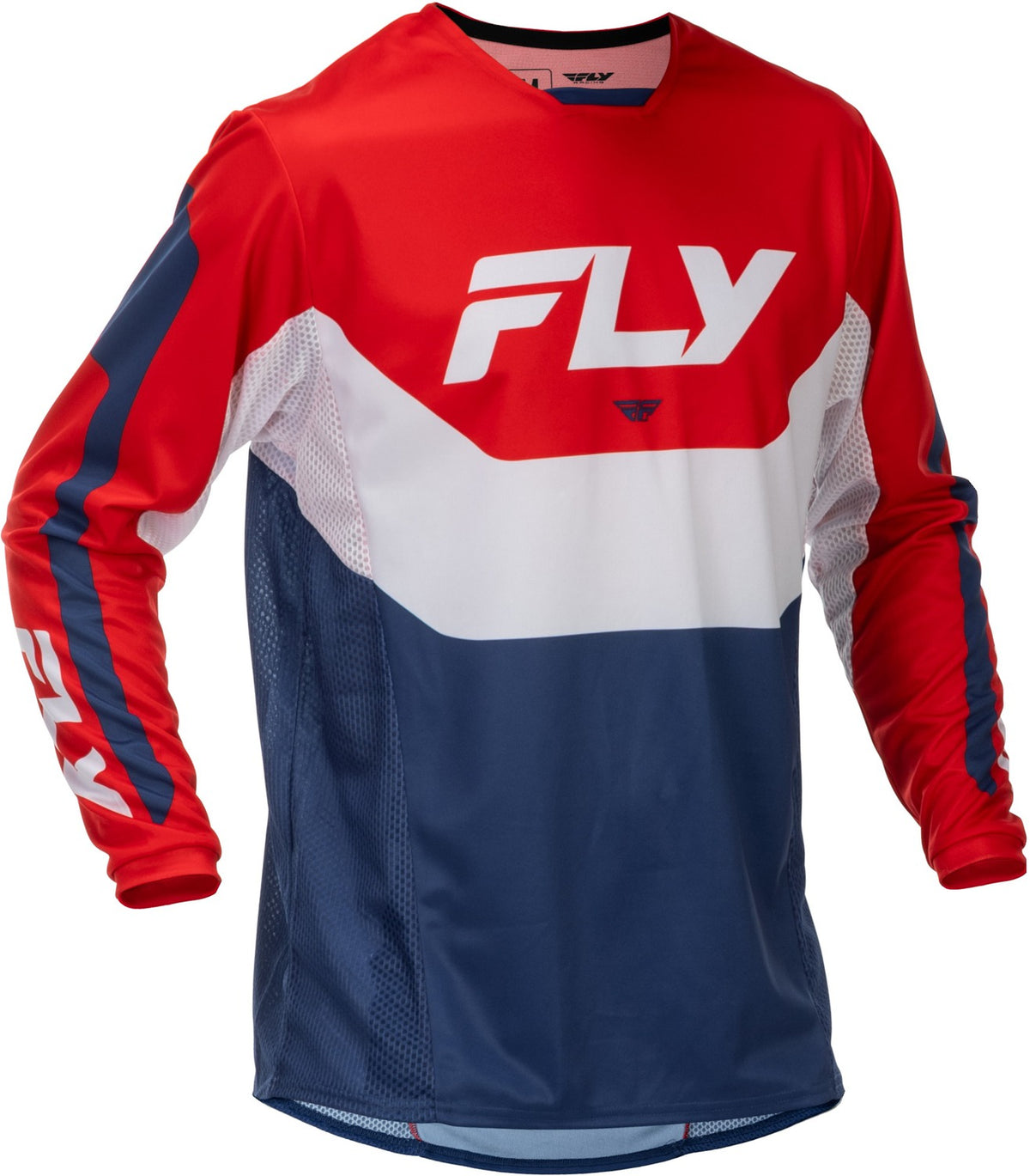 Dres Fly Racing Kinetic červená/bílá/modrá