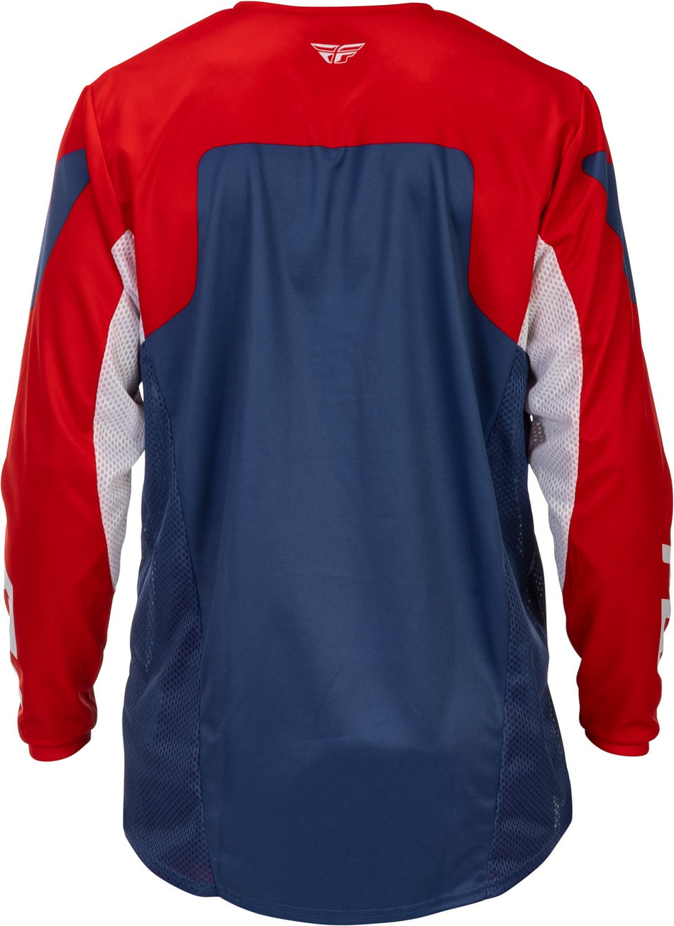 Dres Fly Racing Kinetic červená/bílá/modrá