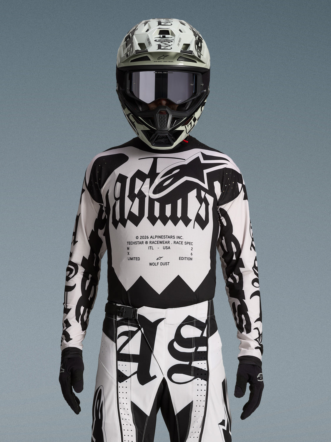 Dres Alpinestars Techstar limitovaná edice Wolf Dust písková/černá