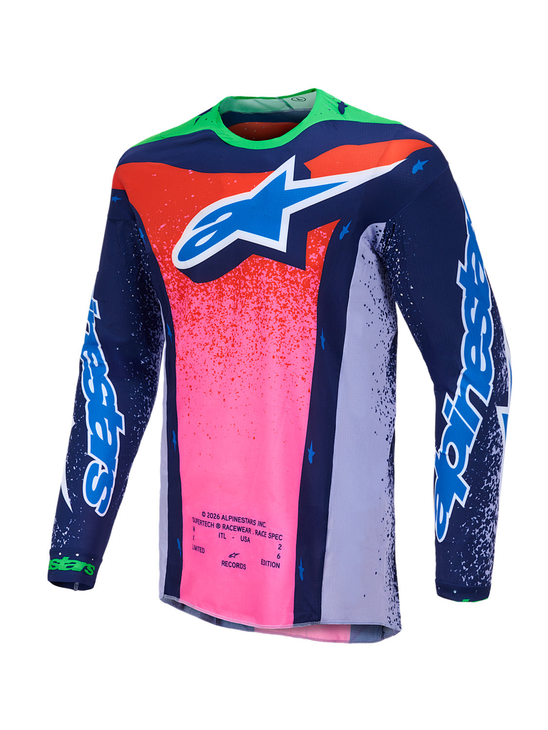 Dres Alpinestars Supertech limitovaná edice Records šedá/multicolor