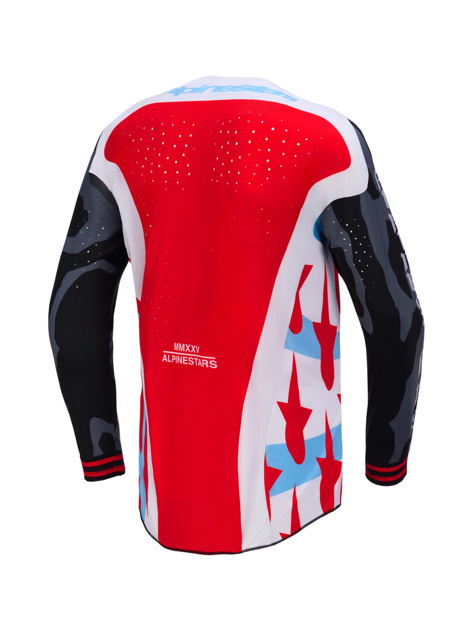 Dres Alpinestars Techstar limitovaná edice Beast Coast šedá/černá/oranžová