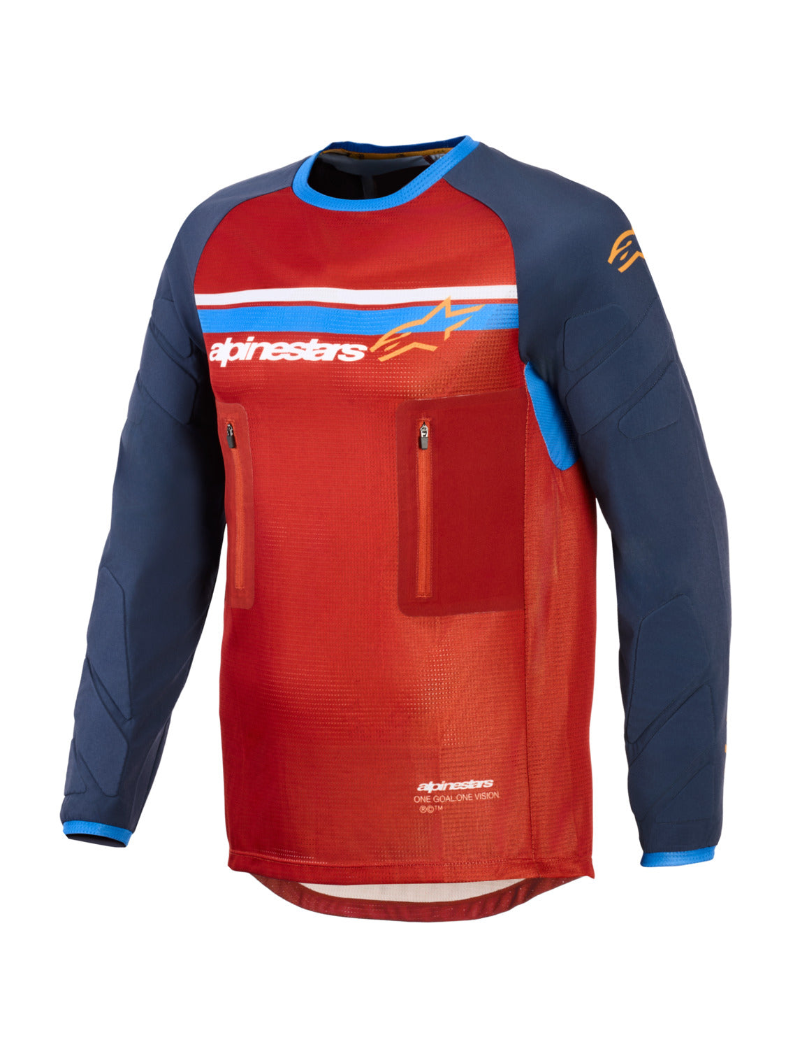 Dres Alpinestars Maxdura Dual oranžová/tmavě modrá