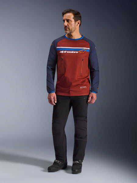 Dres Alpinestars Maxdura Dual oranžová/tmavě modrá