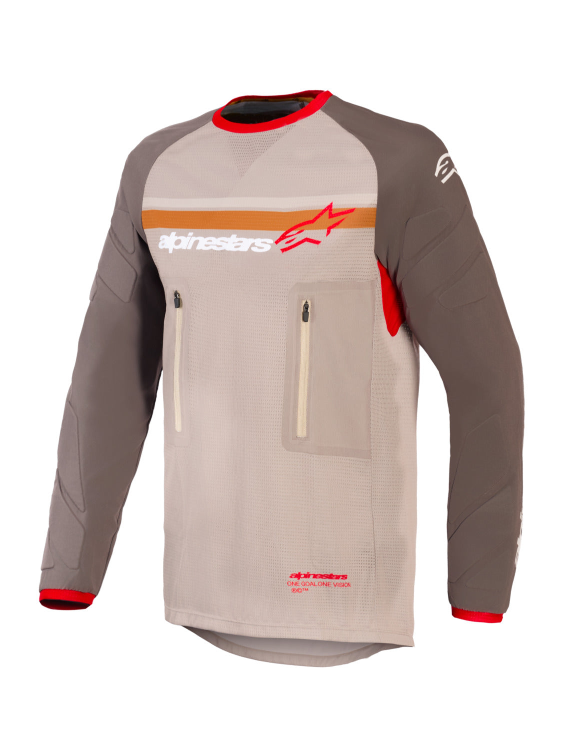 Dres Alpinestars Maxdura Dual hnědá/oranžová
