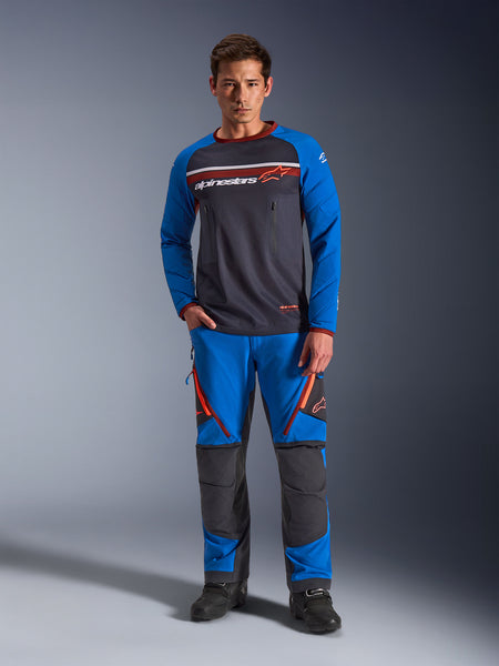 Dres Alpinestars Maxdura Dual tmavě šedá/modrá/oranžová