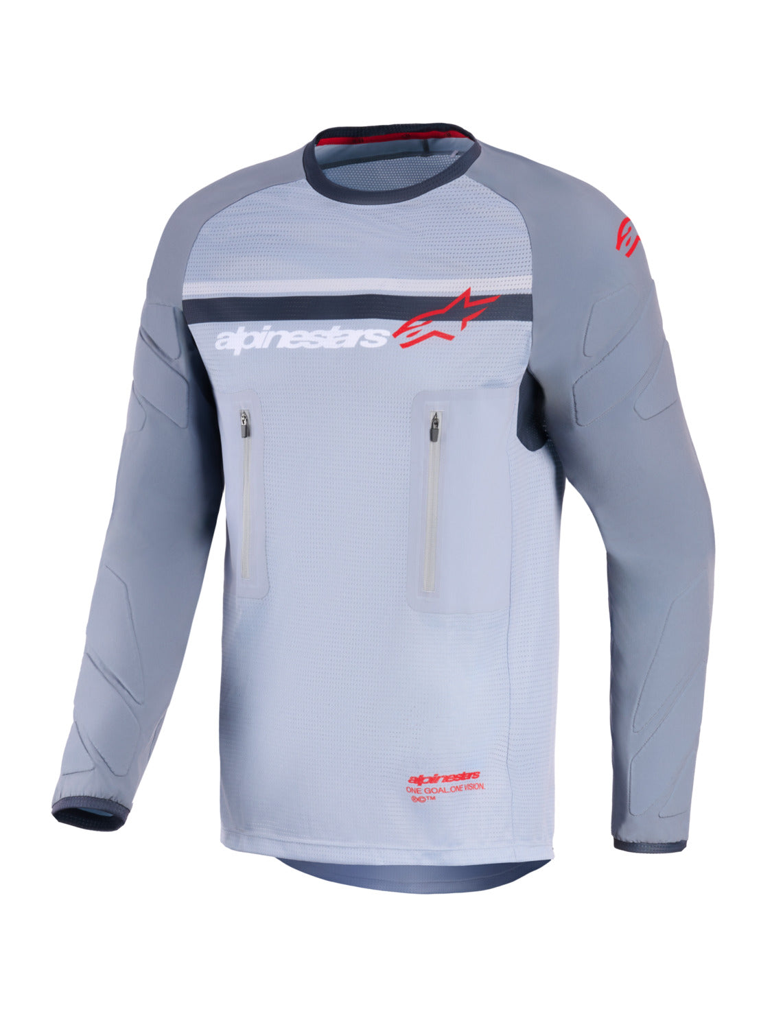 Dres Alpinestars Maxdura Dual světle šedá/tmavě šedá/oranžová