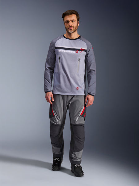 Dres Alpinestars Maxdura Dual světle šedá/tmavě šedá/oranžová