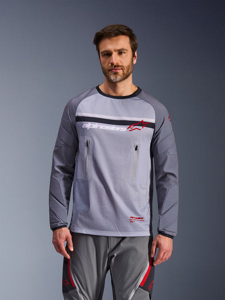 Dres Alpinestars Maxdura Dual světle šedá/tmavě šedá/oranžová