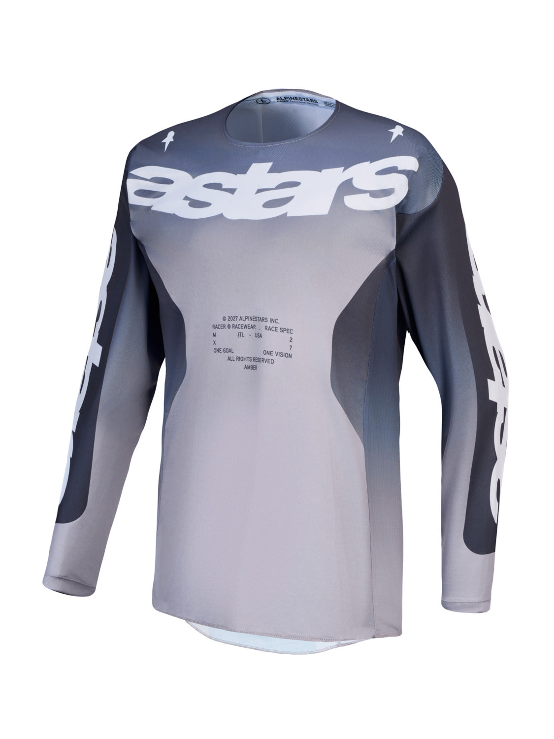 Dres Alpinestars Racer Amber tmavě šedá/světle šedá