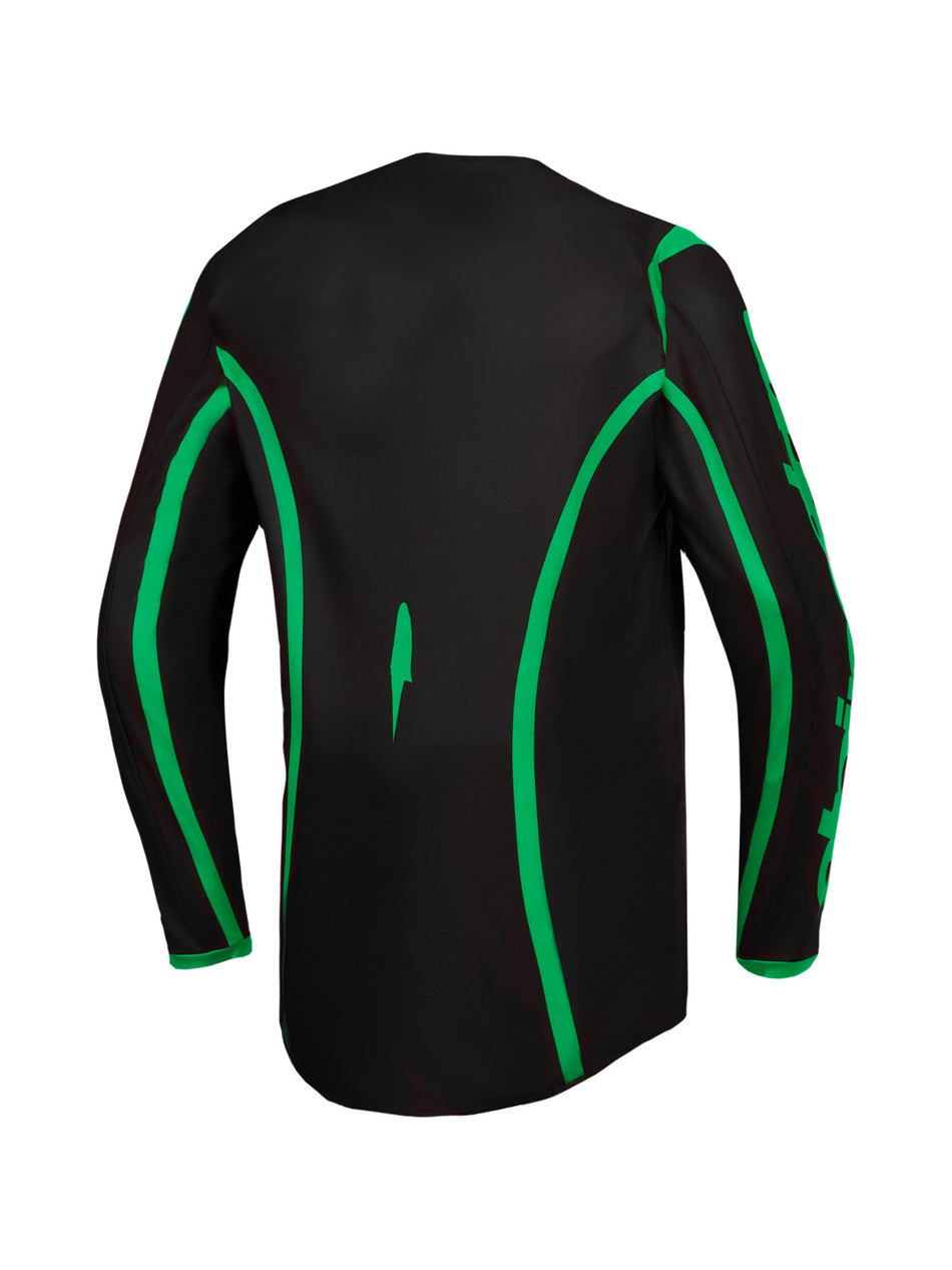 Dres Alpinestars Fluid Apex V2 černá/zelená fluo