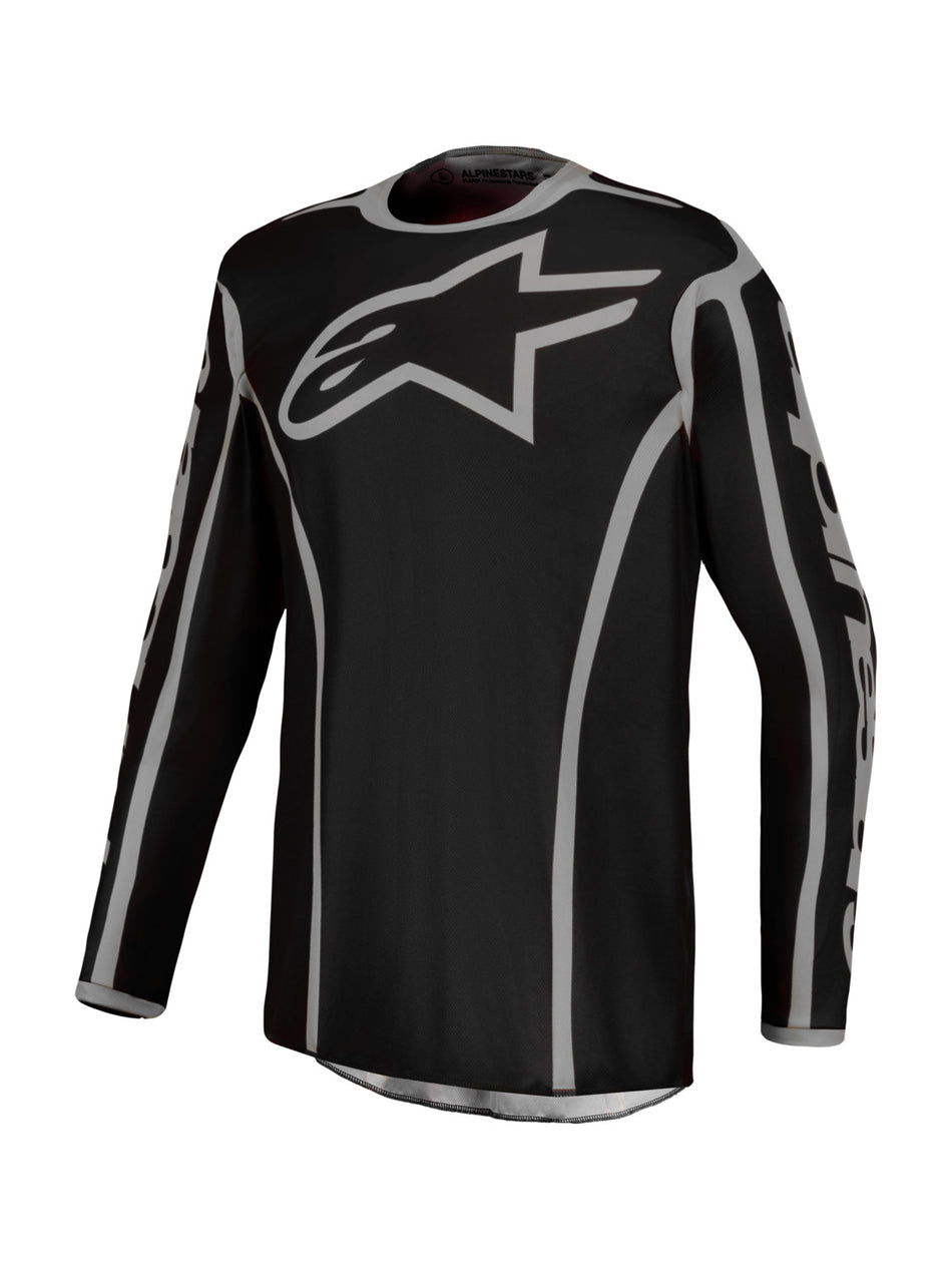 Dres Alpinestars Fluid Apex V2 černá/stříbrná