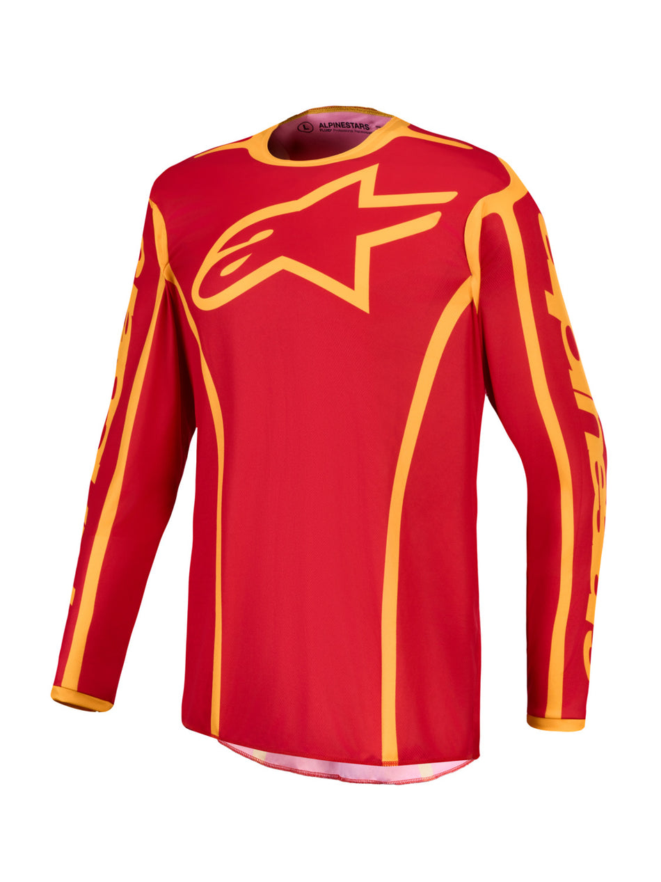 Dres Alpinestars Fluid Apex V2 červená/zlatá