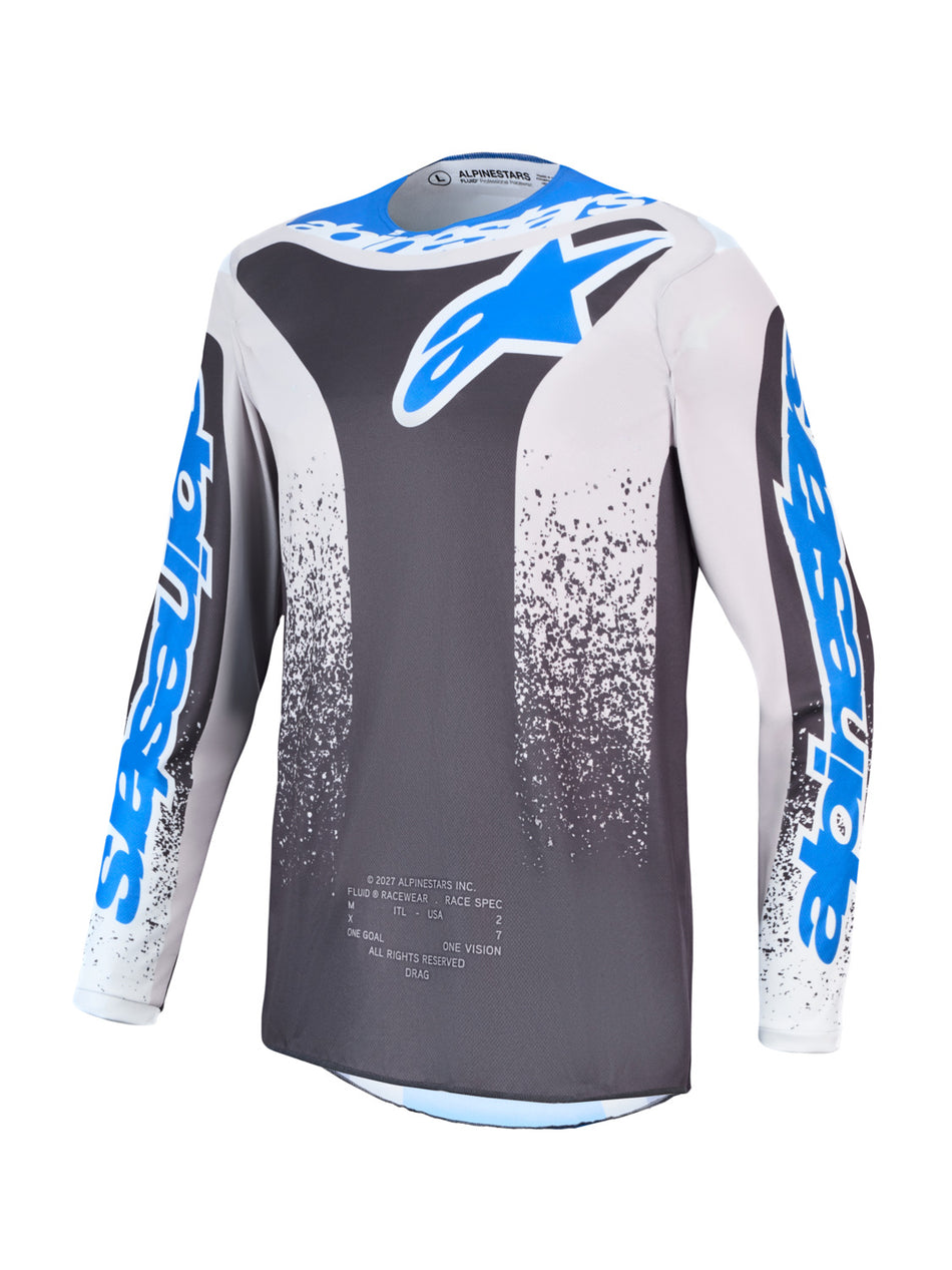 Dres Alpinestars Fluid Drag tmavě šedá/světle šedá/modrá
