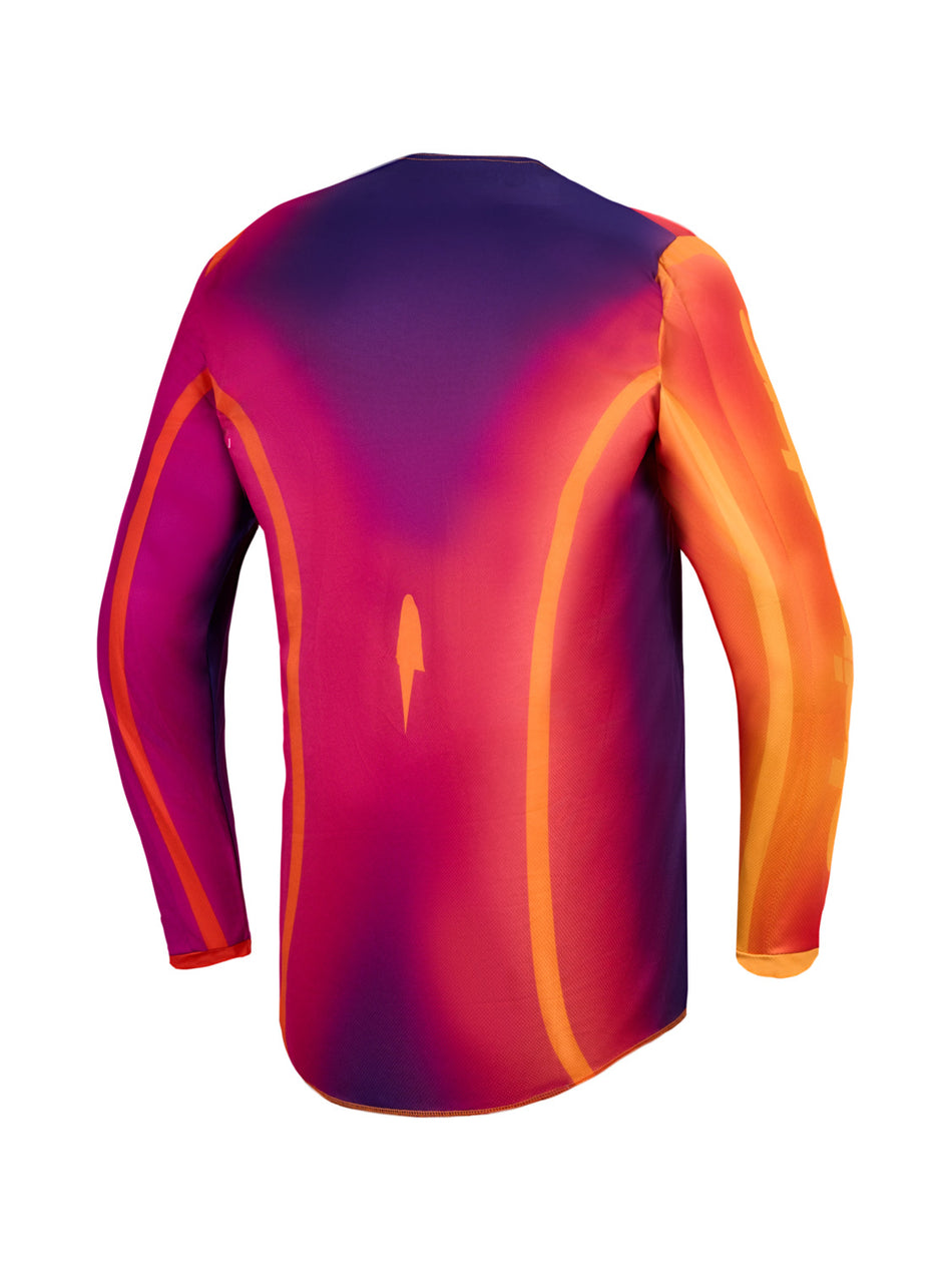 Dres Alpinestars Fluid Kepler tmavě fialová/oranžová