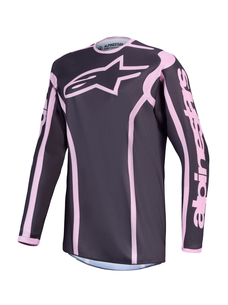 Dámská dres Alpinestars Stella Fluid Apex V2 tmavě šedá/růžová