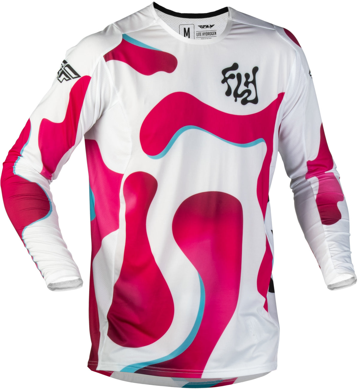 Dres Fly Racing Lite Vibe bílá/růžová/modrá