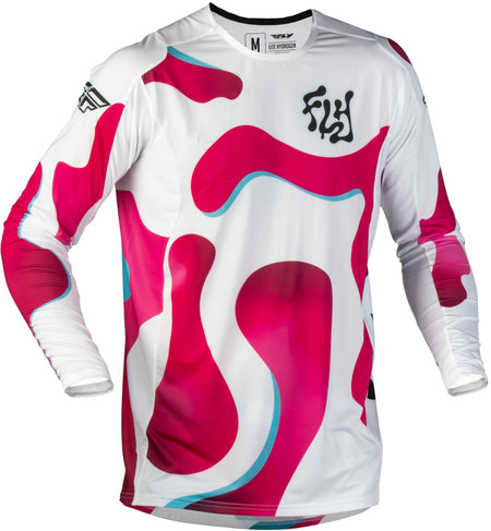 Dres Fly Racing Lite Vibe bílá/růžová/modrá