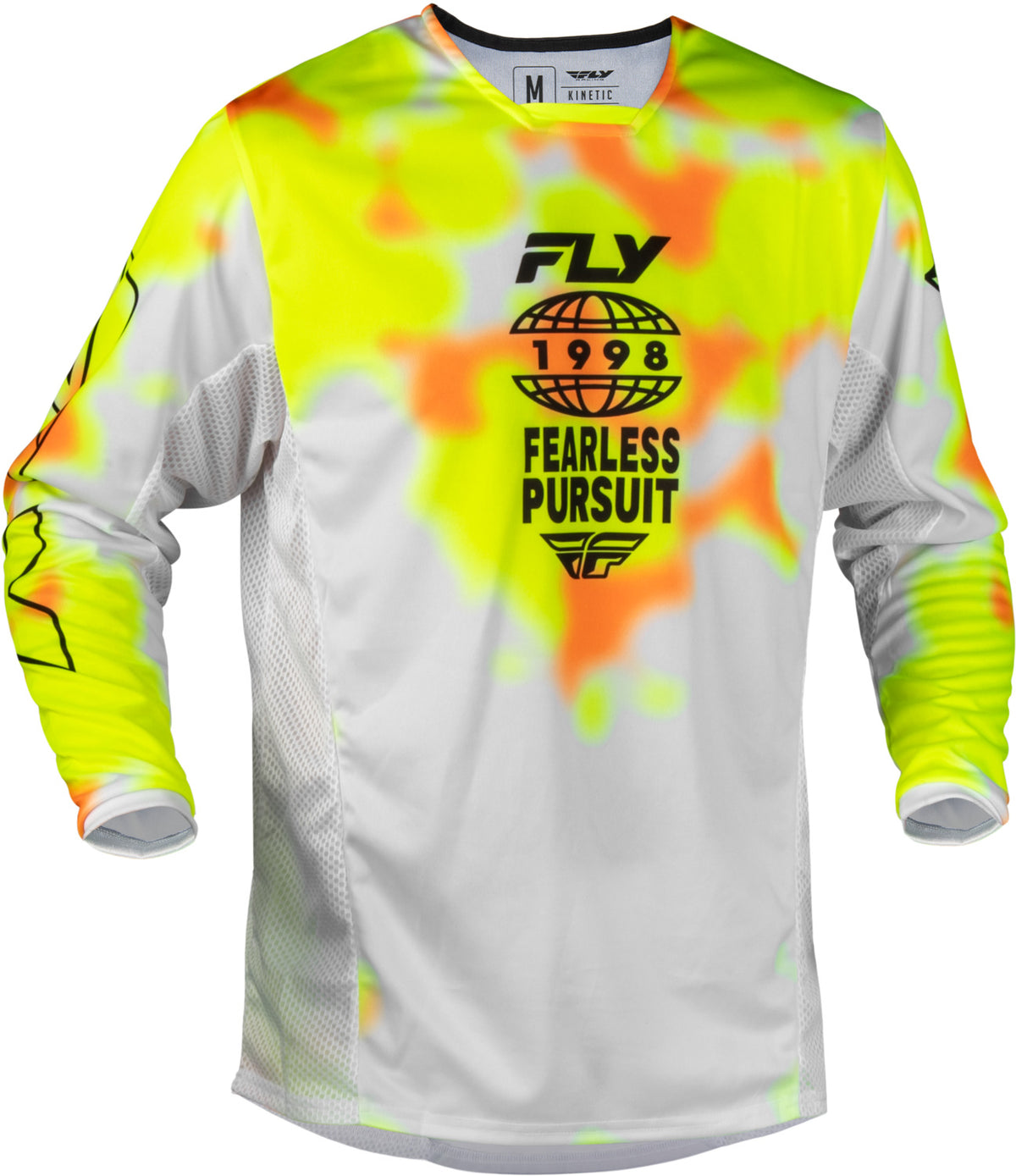 Dres Fly Racing Kinetic Blur bílá/hi-vis/oranžová