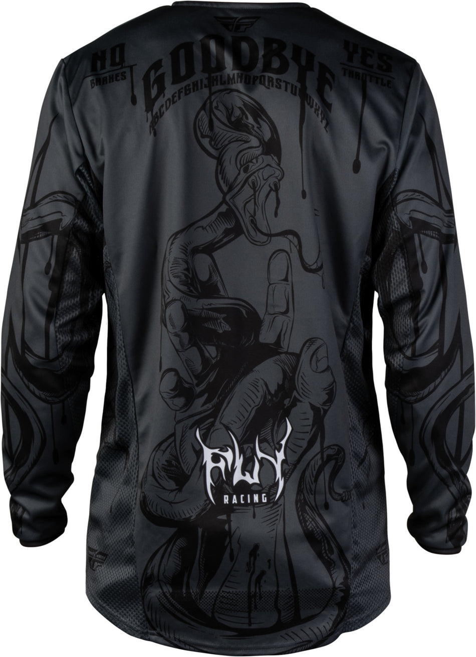 Dres Fly Racing Kinetic Dark šedá/černá