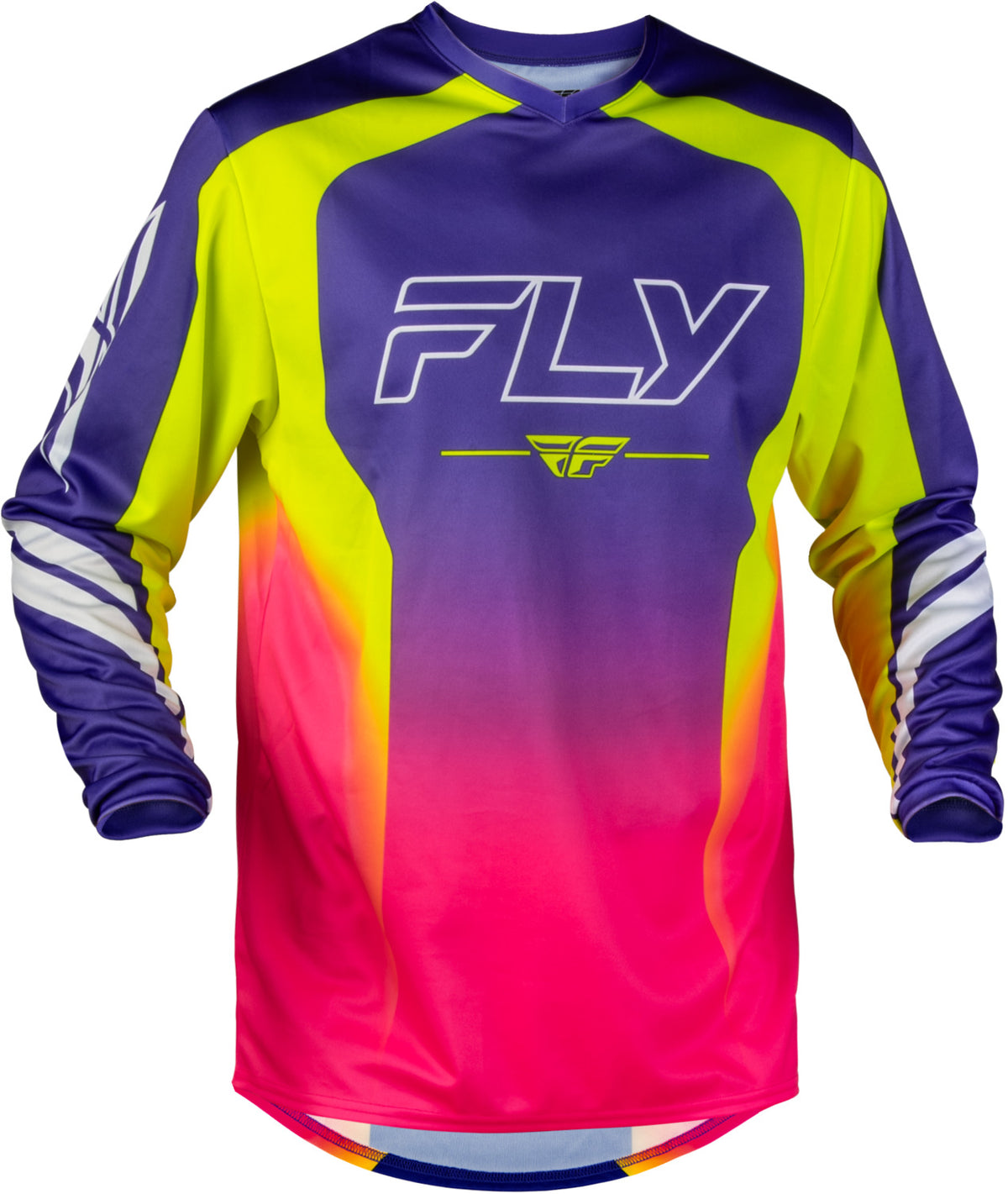 Dres Fly Racing F-16 Raze fialová/červená/žlutá