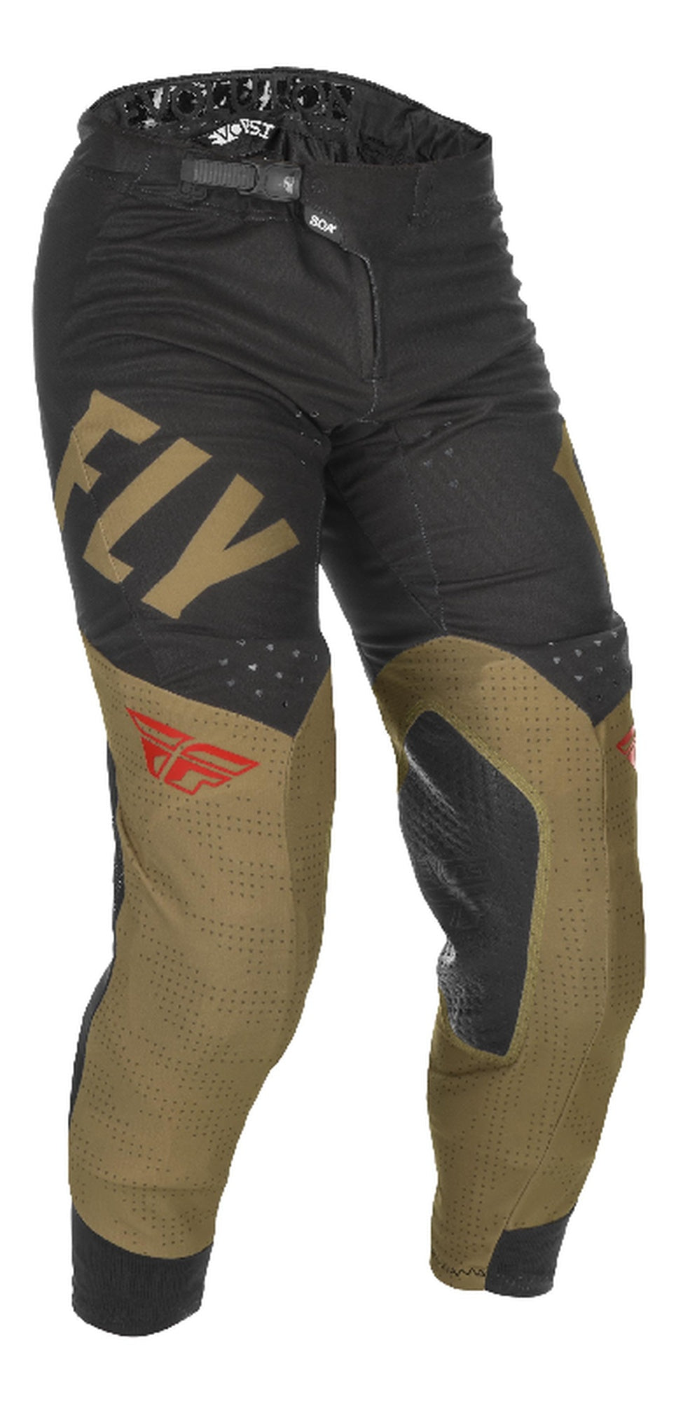 Kalhoty Fly Racing Evolution 2021 zelená/černá/červená