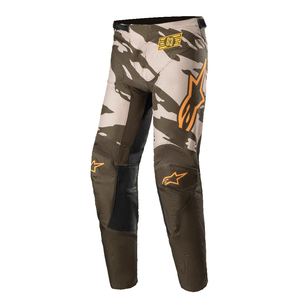 Kalhoty Alpinestars Racer Tactical písková/zelená/mandarinka