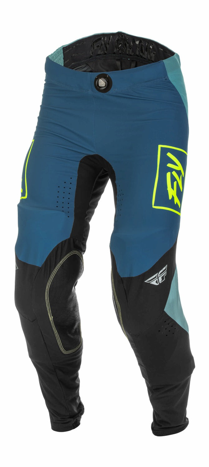 Kalhoty Fly Racing Lite šedá/tyrkysová/hi-vis