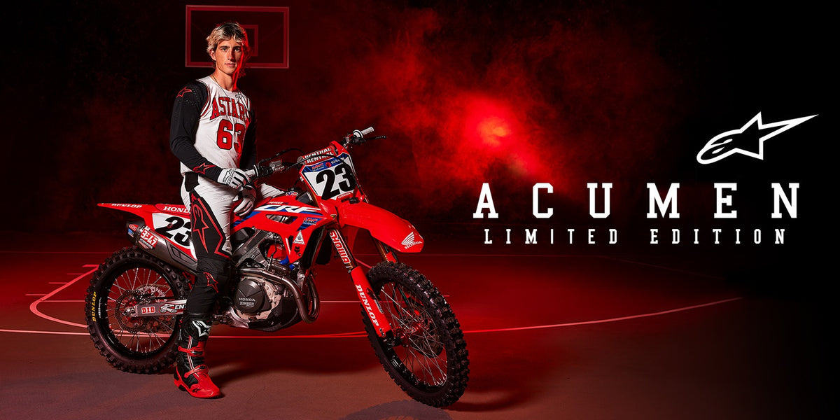 Kalhoty Alpinestars Techstar limitovaná edice Acumen bílá/černá/červená