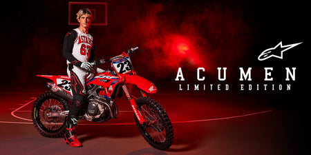Kalhoty Alpinestars Techstar limitovaná edice Acumen bílá/černá/červená