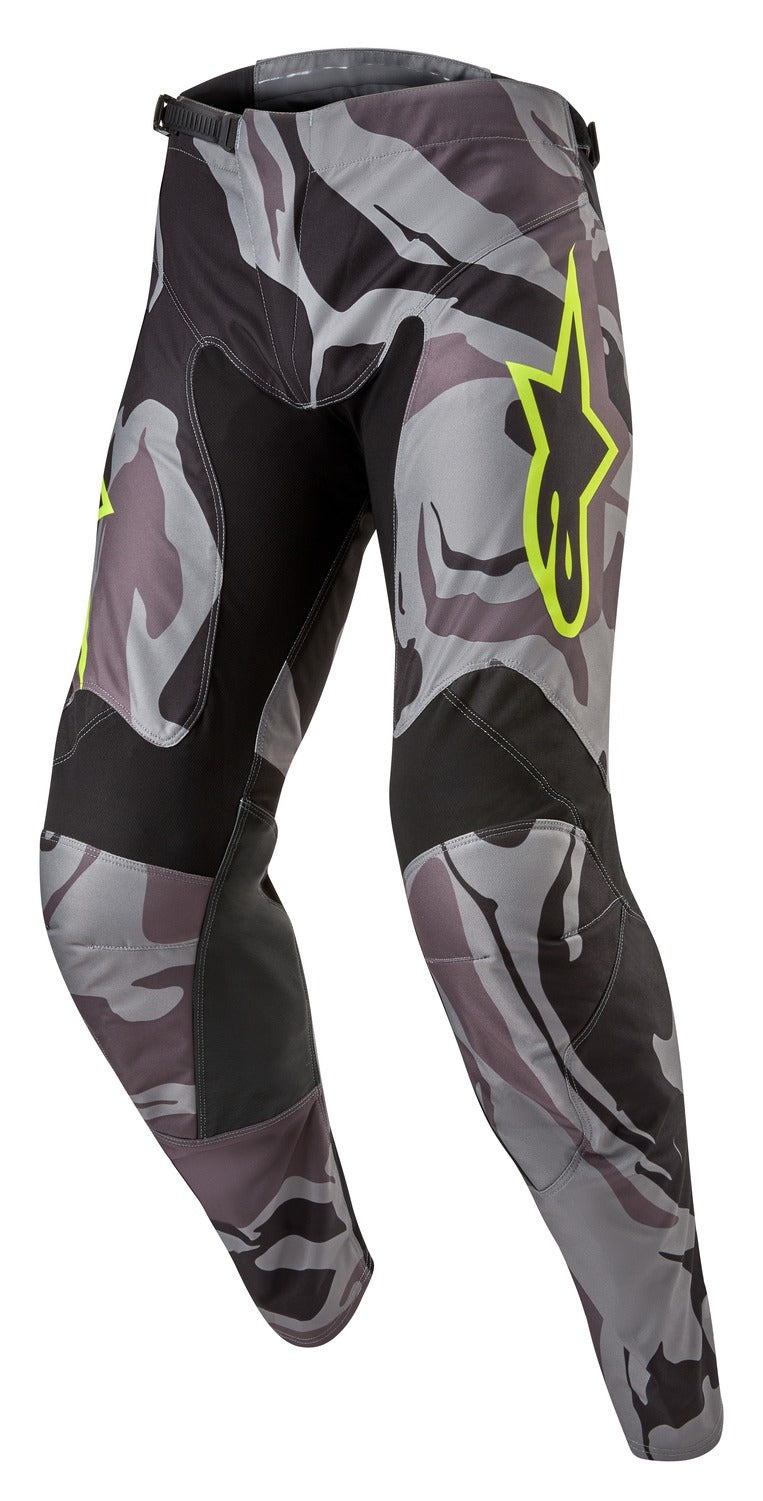 Kalhoty Alpinestars Racer Tactical šedá camo/žlutá fluo/černá