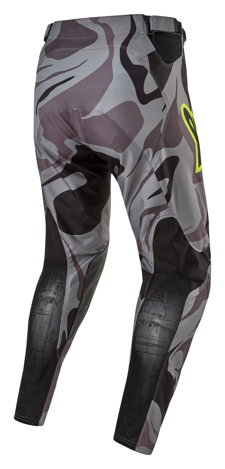 Kalhoty Alpinestars Racer Tactical šedá camo/žlutá fluo/černá