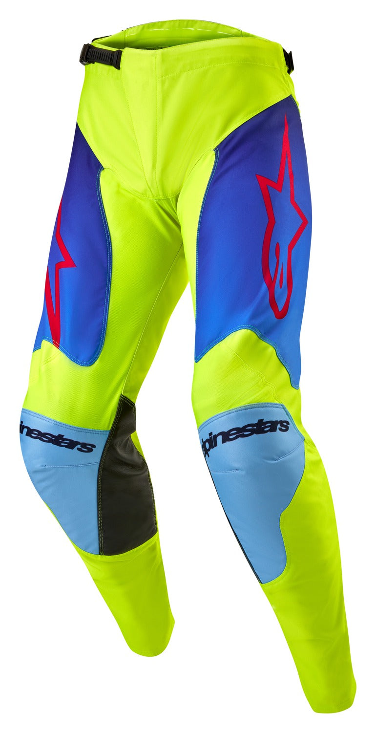 Kalhoty Alpinestars Racer Hoen žlutá fluo/modrá/červená
