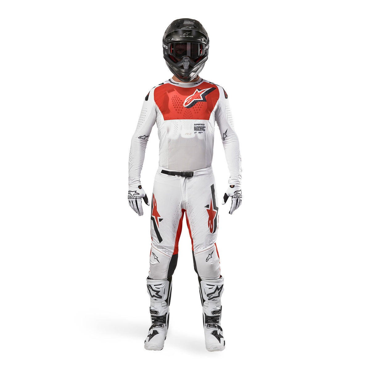 Kalhoty Alpinestars Supertech Ward bílá/oranžová