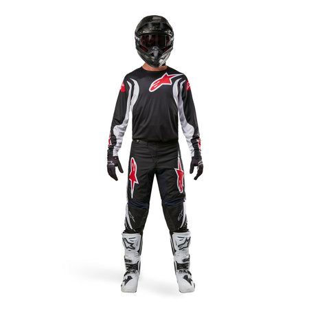 Kalhoty Alpinestars Fluid Lucent černá/bílá/červená