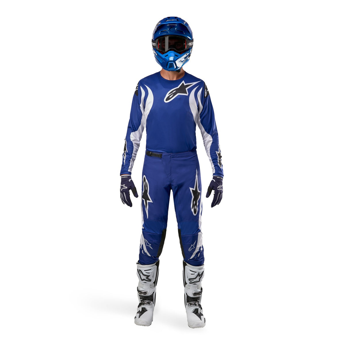 Kalhoty Alpinestars Fluid Lucent modrá/bílá/černá