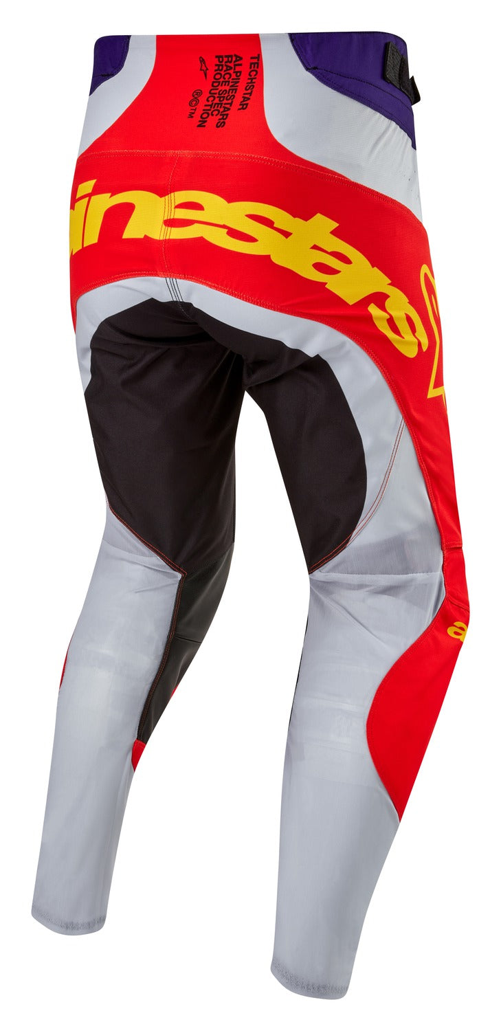 Kalhoty Alpinestars Techstar Ocuri oranžová/šedá/fialová/žlutá