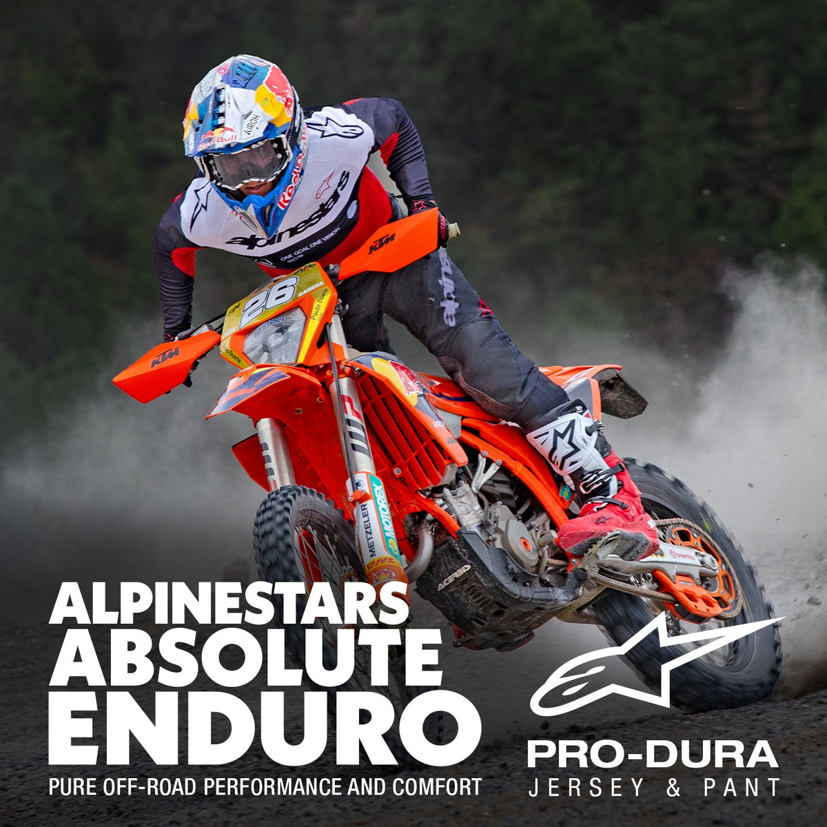 Kalhoty Alpinestars PRO-DURA černá/bílá