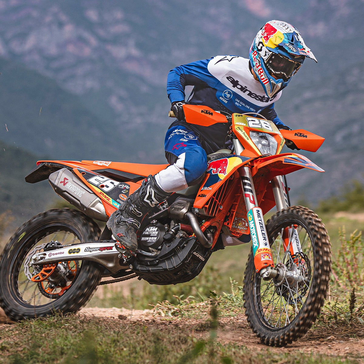 Kalhoty Alpinestars PRO-DURA modrá/bílá
