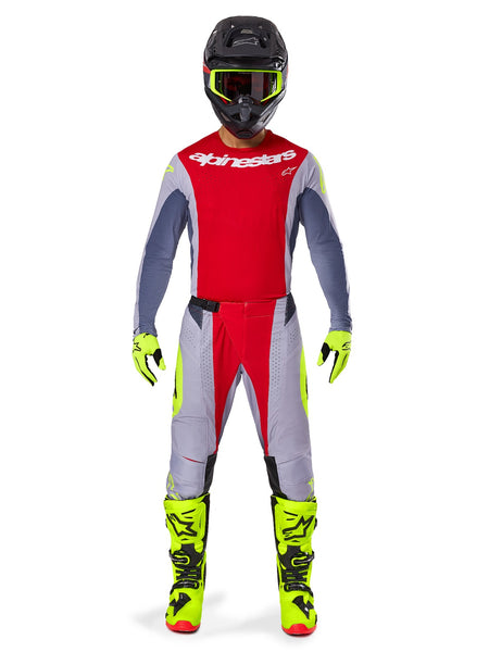 Kalhoty Alpinestars Techstar Melt červená/šedá
