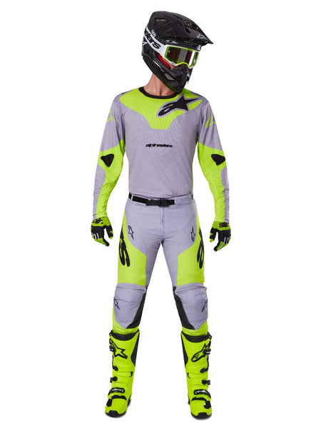 Kalhoty Alpinestars Racer Veil šedá/žlutá fluo