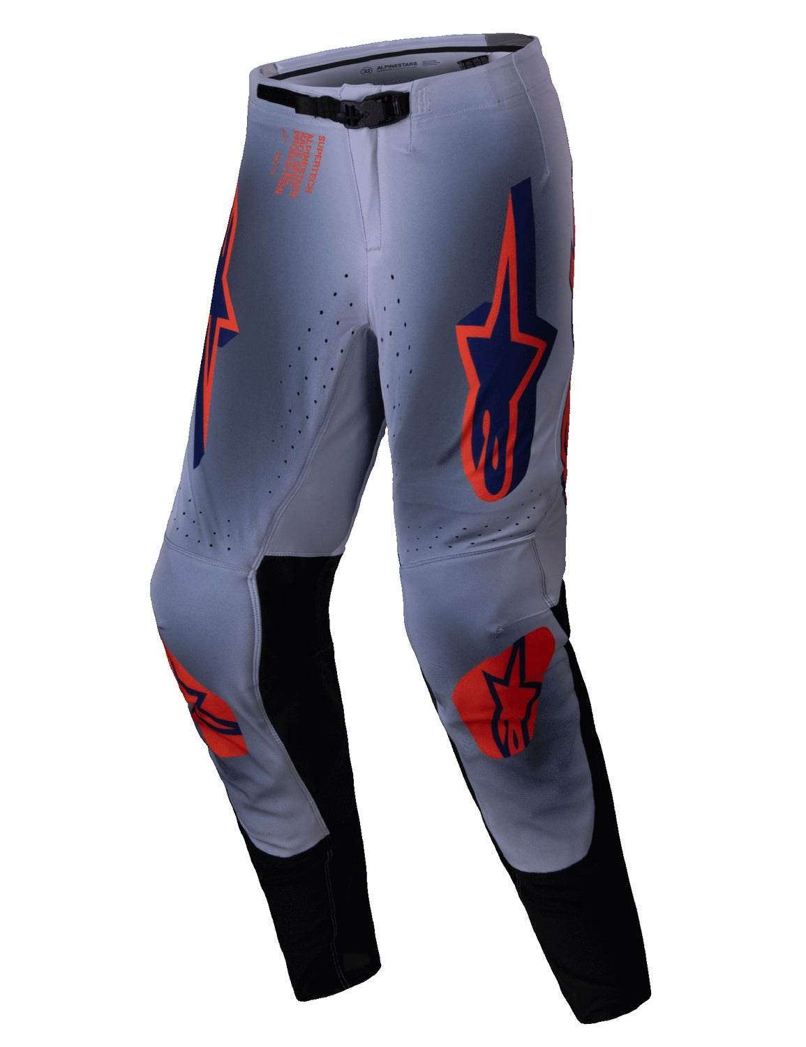 Kalhoty Alpinestars Supertech Lipan šedá/oranžová fluo