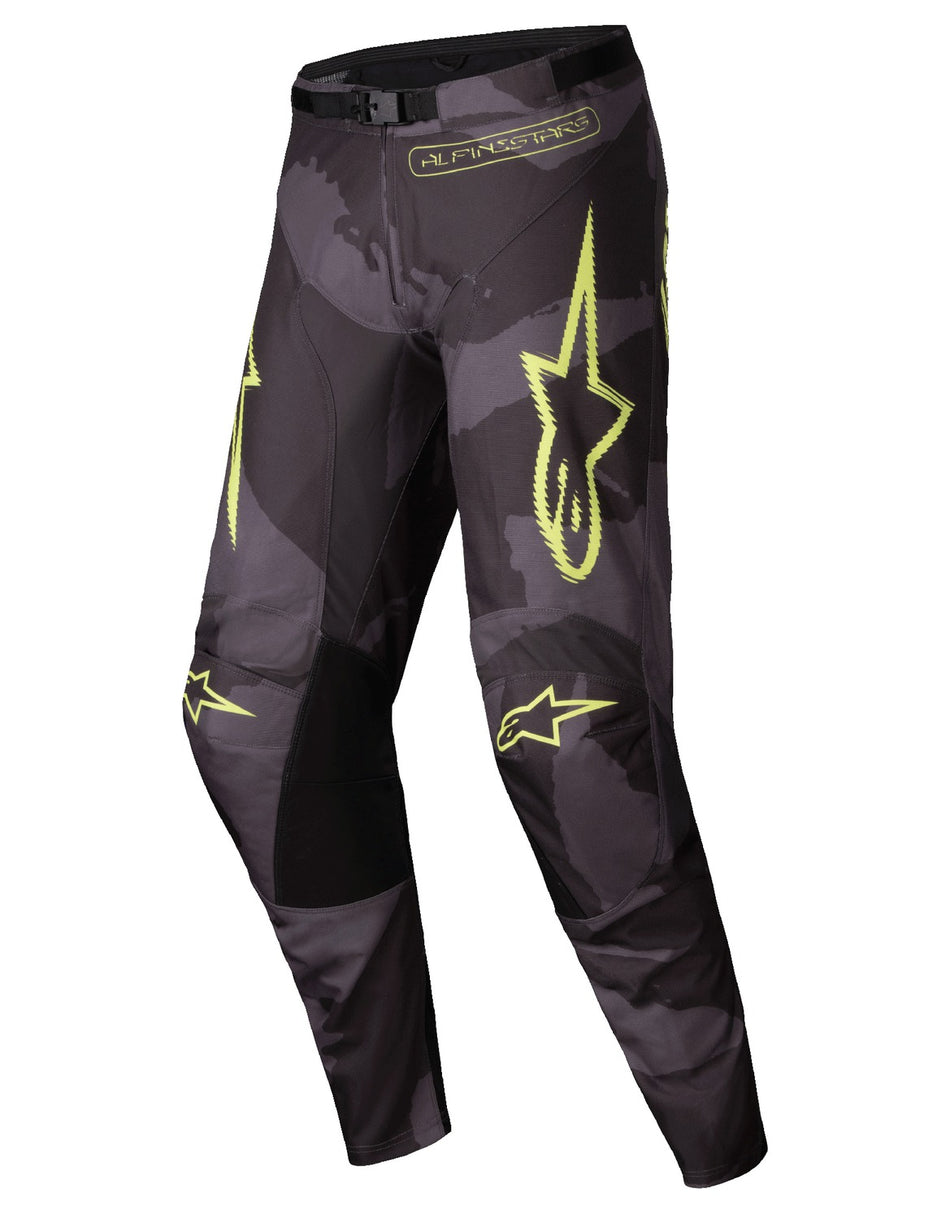 Kalhoty Alpinestars Racer Hollow tmavá camo/žlutá fluo