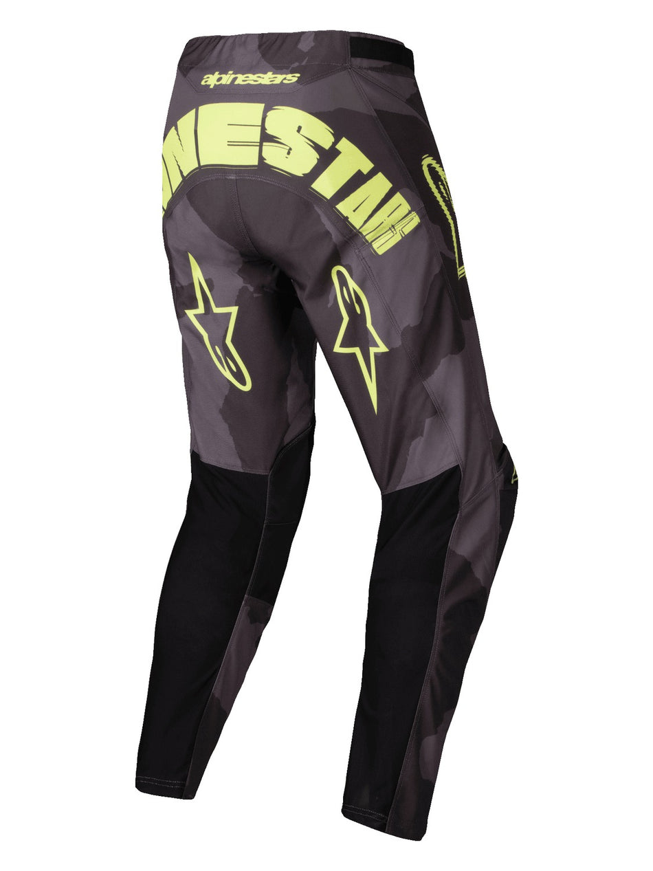 Kalhoty Alpinestars Racer Hollow tmavá camo/žlutá fluo