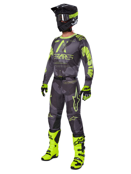 Kalhoty Alpinestars Racer Hollow tmavá camo/žlutá fluo