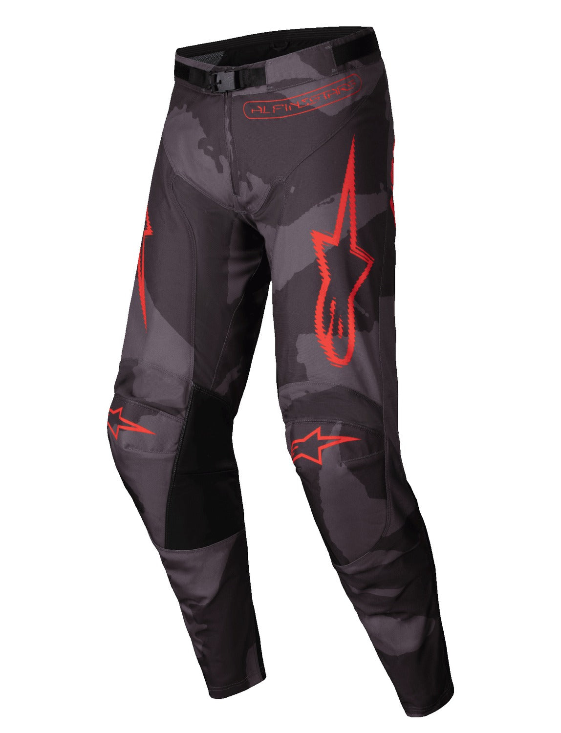 Kalhoty Alpinestars Racer Hollow šedá camo/oranžová fluo