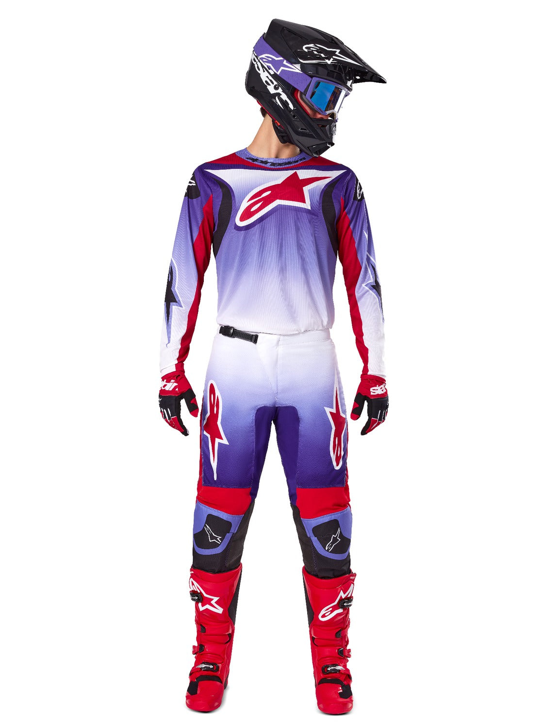 Kalhoty Alpinestars Fluid Wurx fialová/červená