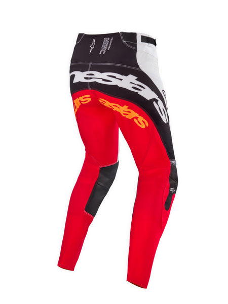 Kalhoty Alpinestars Techstar limitovaná edice Deep černá/bílá/červená fluo/oranžová