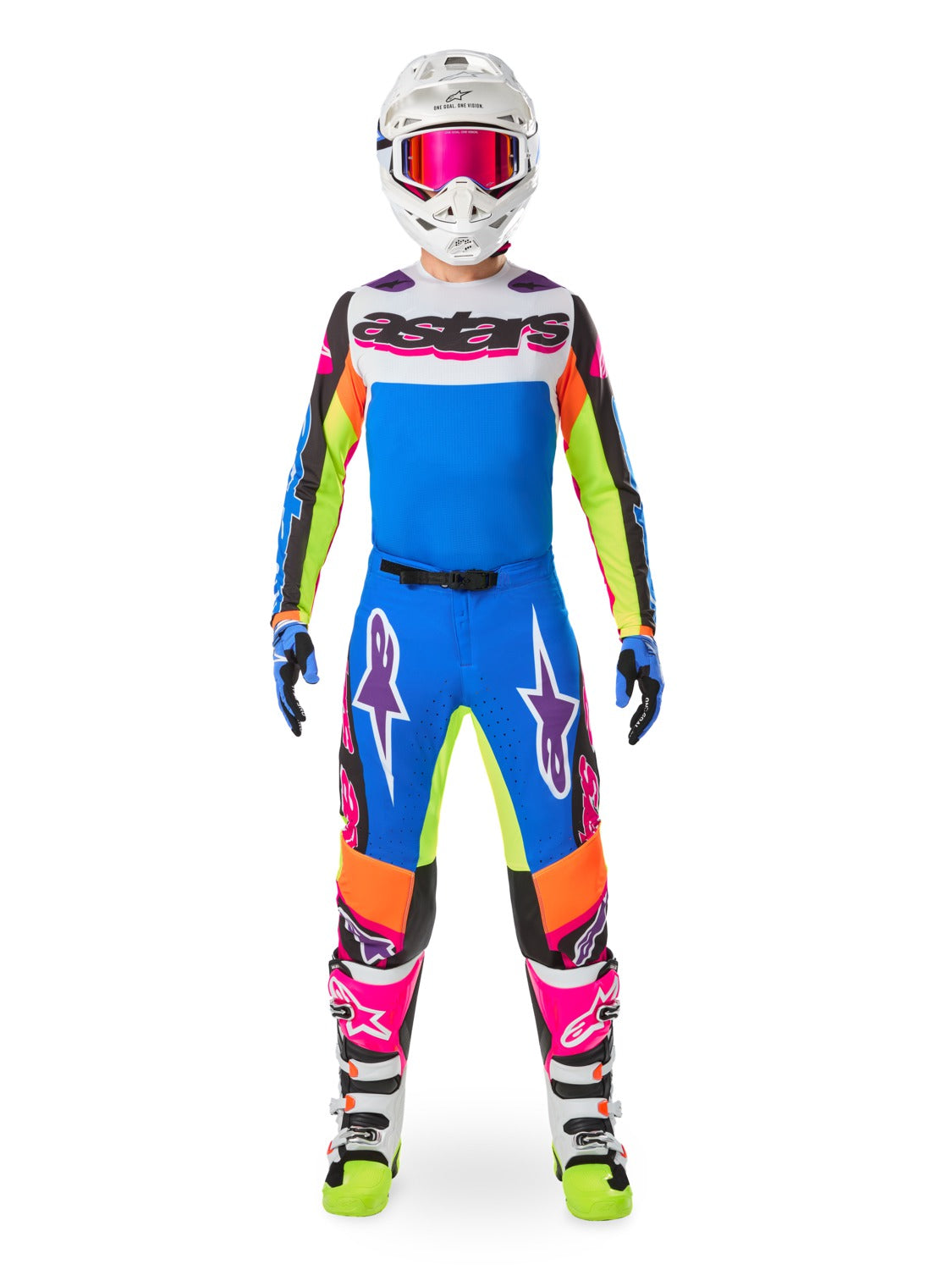Kalhoty Alpinestars Supertech limitovaná edice HAY multicolor